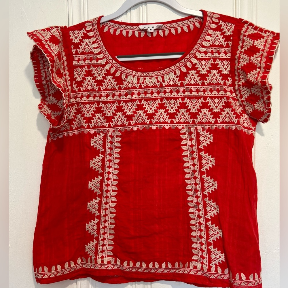 Embroidered top THML
